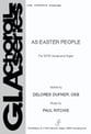 As Easter People SATB choral sheet music cover